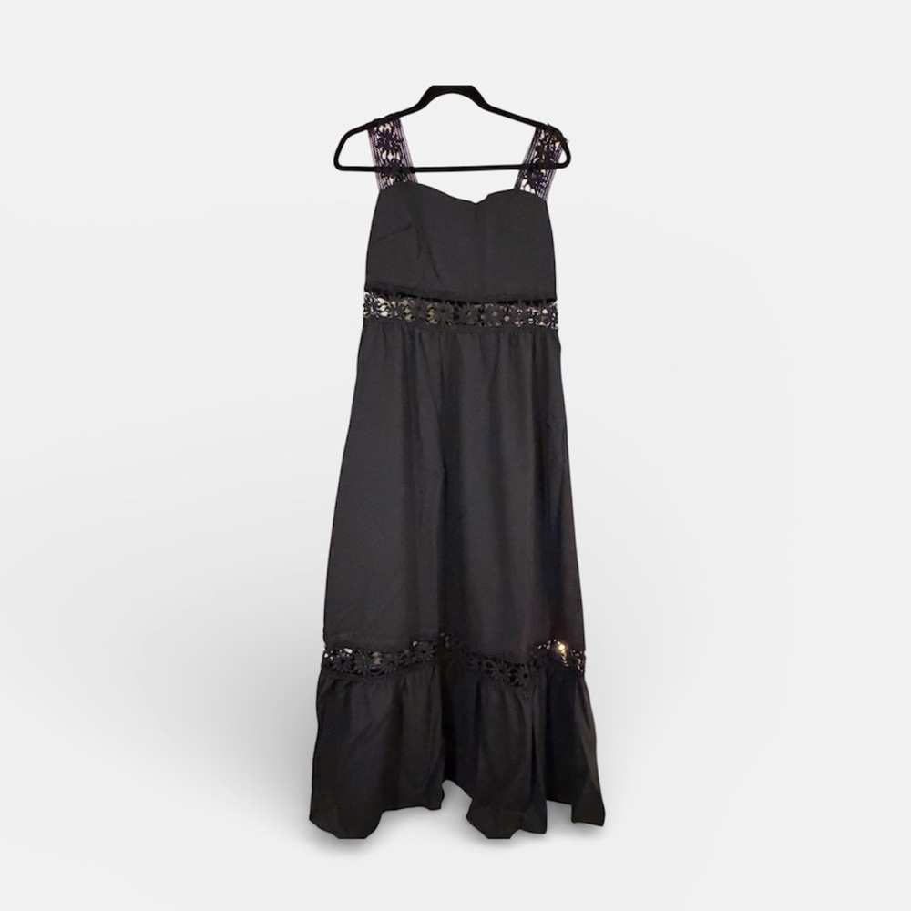 Black maxi summer dress